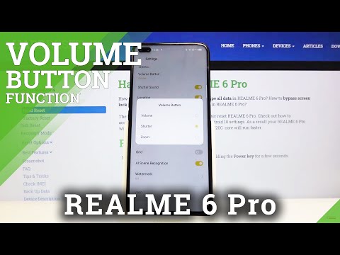 How to Change Volume Button Function in Camera in REALME 6 Pro – Volume Button