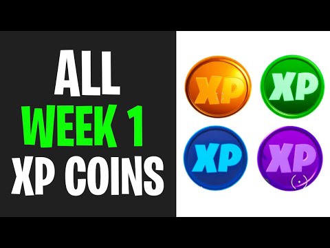 All WEEK 1 XP Coins Locations - Fortnite Chapter 2 Season 4