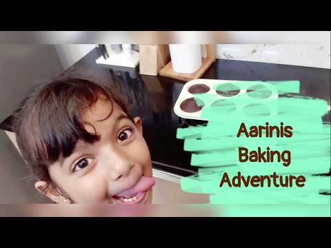 Aarini's Baking Adventure with Chocolate Cupcakes! - Recipe in description below