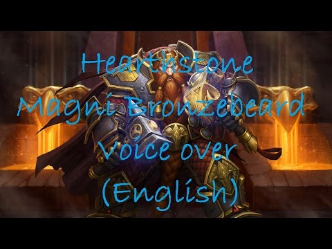 Hearthstone - Magni Bronzebeard voice over (English) Hero power / attack effect Preview 爐石戰記 銅鬚 英文