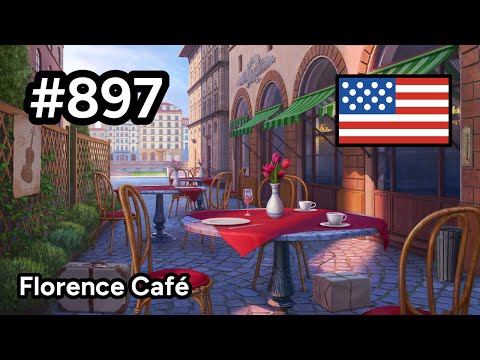 #897 🇺🇸 (📕4-📄5-2) - Florence Café - June's Journey