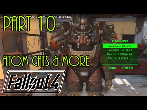 Let's Play Fallout 4 Live - Part 10 - Atom Cats & the Glowing Sea