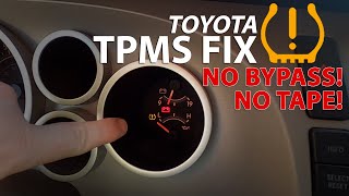 FIX! TPMS Low Tire Pressure Light - 2008 Toyota Tundra - NO BYPASS!