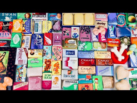 100+ Vintage Soaps! LARGEST Vintage HAUL EVER! ASMR SOAP UNBOXING UNWRAPPING OPENING International
