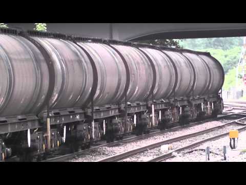 TATA liveried class 60  on Oil Tanks through Lincoln Central