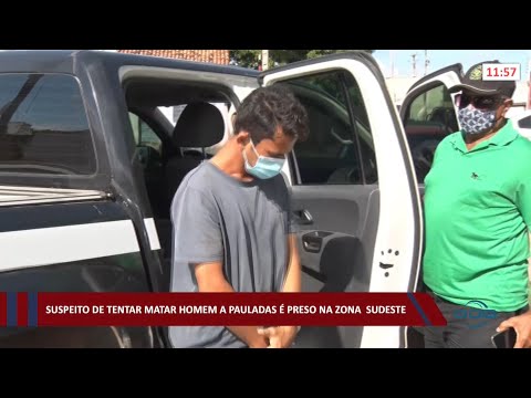Suspeito de tentar matar homem a pauladas é preso na zona sudeste 15 03 2022