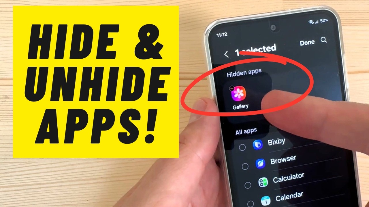 How to HIDE & UNHIDE Apps on Samsung Galaxy Phones