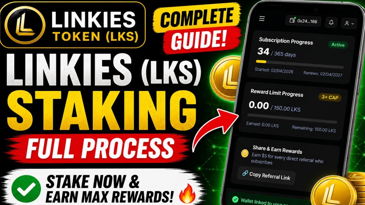 Linkies Token Staking process | Linkies staking full details 