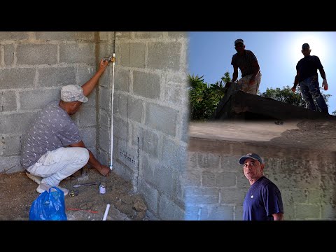 Asi se Construye el Baño de Wilson en Campo de Republica Dominicana