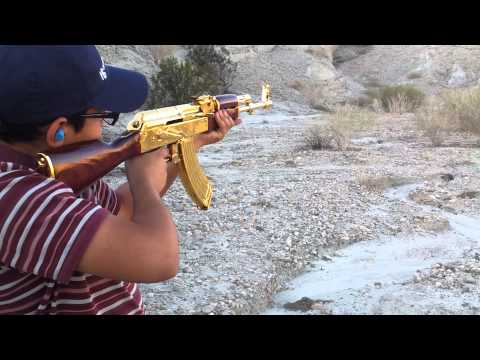 Golden Ak47 Wasr 10/63 (cuerno de chivo)