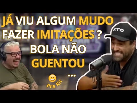 ALORINO JR SURPREENDE Bola com História do Mudo Imitador, no TICARACATICAST - Momento Hilário...😄