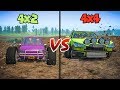 Mud Challenge OFF ROAD 4x4 VS 2x4 Beamng Drive SpeedRoll