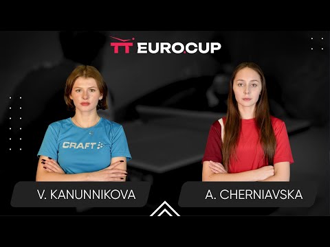 14:45 Vasylysa Kanunnikova - Alina Cherniavska 31.12.2024 TT Euro.Cup Women Ukraine Star. TABLE 3