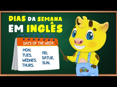 DIAS DA SEMANA EM INGLÊS | AULA DE INGLÊS INFANTIL | AMIGO MUMU