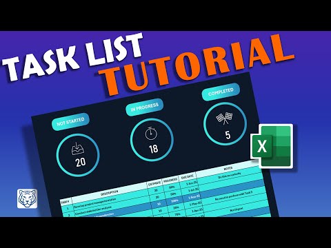 Easy Excel Task List Dashboard Tutorial: Build a Visual Project Tracker