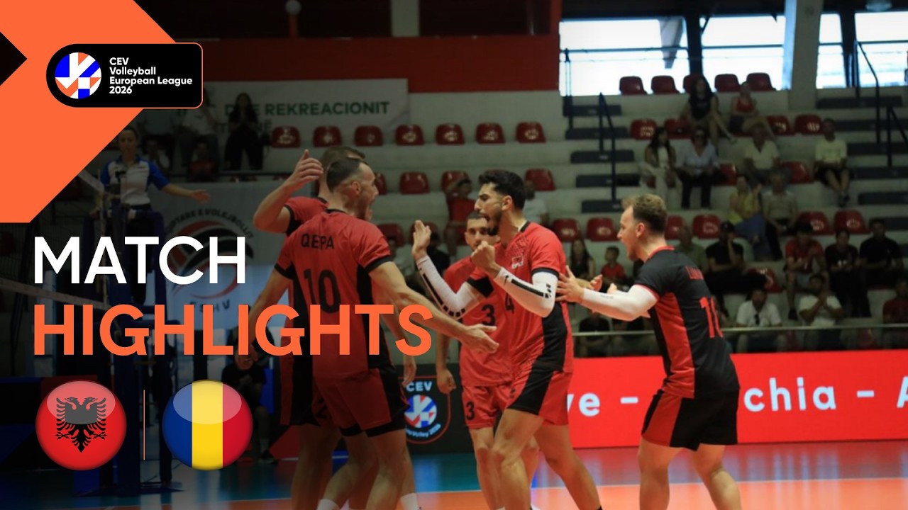 Highlights | Albania vs. Romania | CEV Volleyball European League 2026 | Men