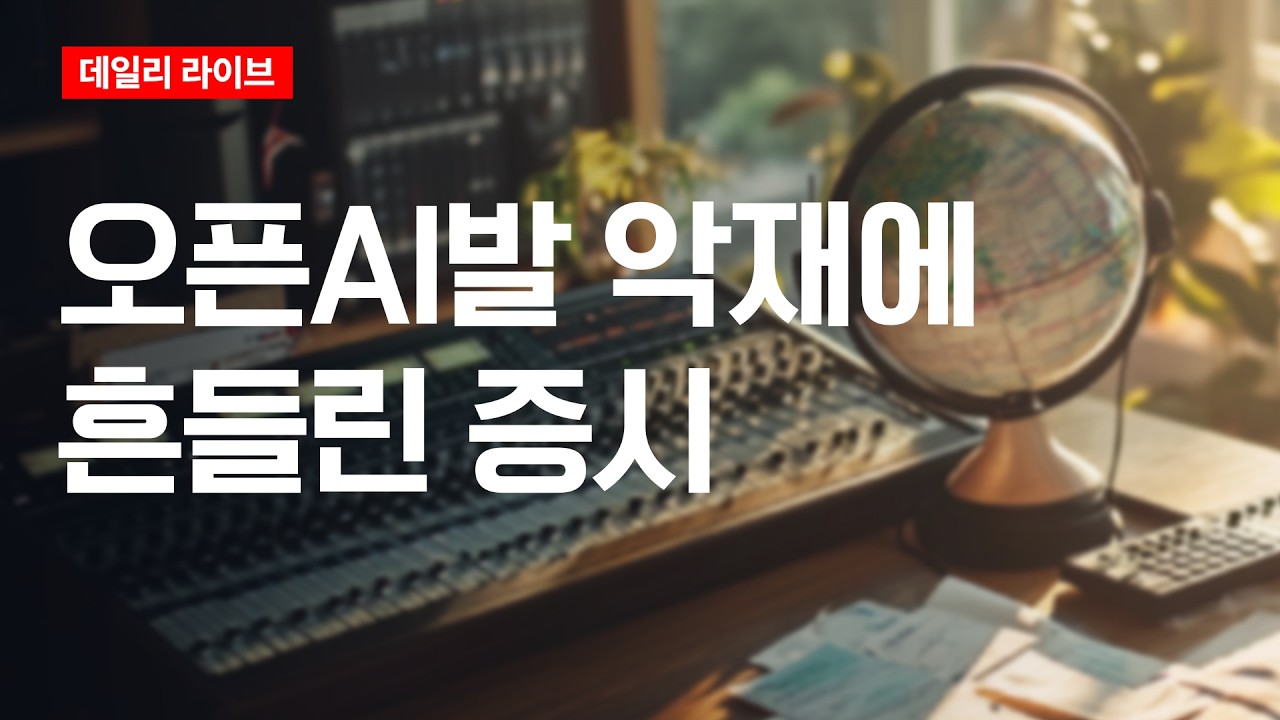 오픈AI발 악재에 흔들린 증시 | 데일리 라이브 | 2026.4.29(수)