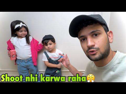 Basil ko baby ke sath shoot nhi karwana😤 | boht mushkil hogai😂