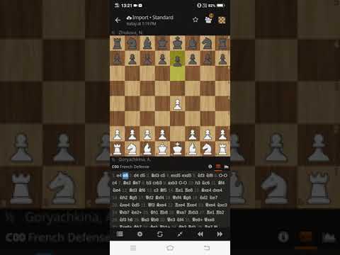 GM Alexandra Goryachkina vs GM Natalia Zhukova (French Defence: Schlechter variation