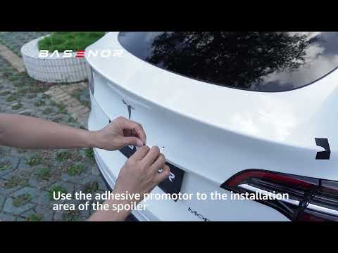 New Model Y OEM Spoiler ABS Matte Carbon Fiber