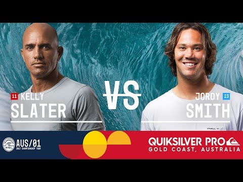 Kelly Slater vs. Jordy Smith - Quiksilver Pro Gold Coast 2017 Round Five, Heat 4