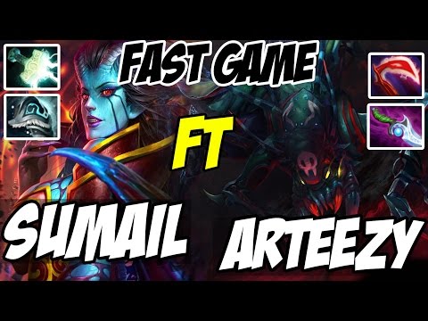 FAST GAME! - SumaiL Queen of Pain ft. Arteezy Weaver - Patch 7.00 - Dota 2
