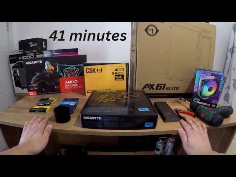 41 Minutes of building a gaming PC (no talking)