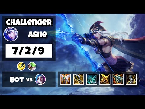 Ashe vs Jinx OCE Challenger BOT (7/2/9) - v11.8