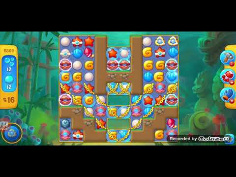 fishdom gameplay / level 6809 / It is like the ads? / thank you 피쉬돔 / 모바일 게임 / 중독성 있는 게임