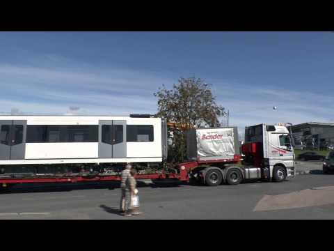 Oslo Metro New Metro Car MX3088 arriving Ryen at 4. august 2012.mp4
