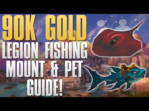 How To Make 90k Gold With Fishing - Sting Ray Pup & Mount Guide!