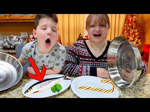 CANDY CANE vs REAL FOOD CHALLENGE!