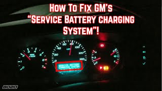 How to FIX Chevy’s Service Battery Charging System Light (Alternator or Battery?)