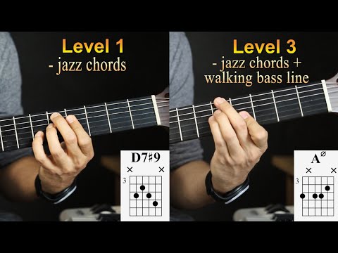 3 levels of "Autumn Leaves" chord progression