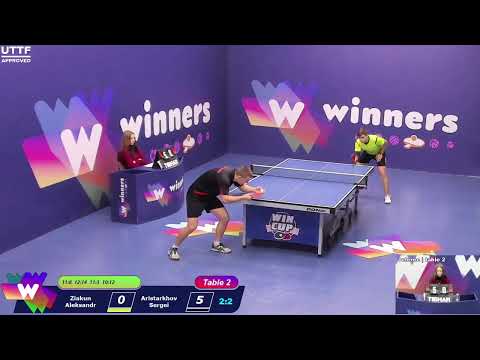 WINners CUP table 2  19.01 Ziakun Aleksandr - Aristarkhov Sergei  20:00