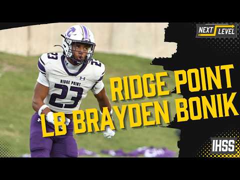 Brayden Bonik: Ridge Point's Four-Star LB Fueling Another District 21-6A Title Run