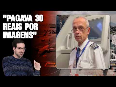 Who is the pilot arrested at airport on suspicion of child abuse?