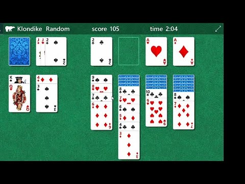 solitaire card game gameplay walkthrough - YouTube