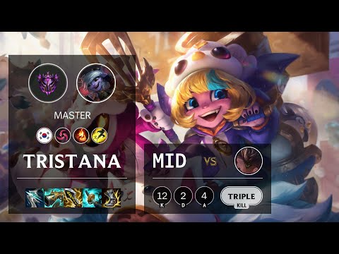 Tristana Mid vs Malphite - KR Master Patch 11.4