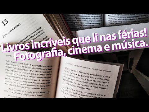Três livros incríveis que li nas minhas férias e que recomendo muito. Fotografia, cinema e música.