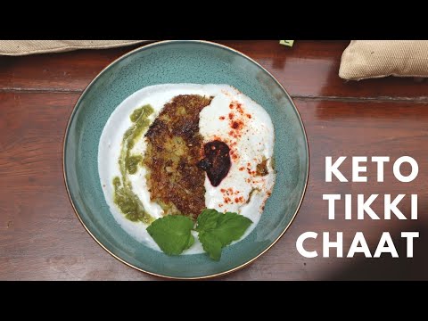 Keto Tikki Chaat | Healthy Potato Free Tikki | Keto Tikki | Veg Keto Recipe | Indian Keto Recipes