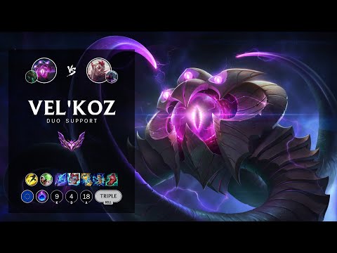 Vel'Koz Support vs Rakan - EUW Master Patch 12.15