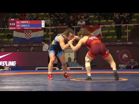 1/4 WW - 50 kg: J. SABATIE (FRA) v. O. LIVACH (UKR)