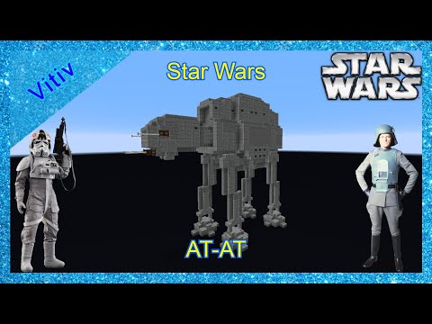 Star Wars All Terrain Armored Transport 'AT-AT' in Minecraft - Tutorial