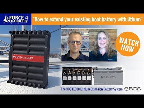 Extend your existing Boat Battery's life up to 10 years with BOS LE300 Lithium Smart Battery System