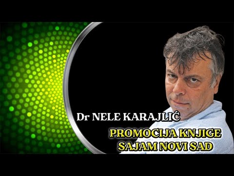 Nenad Janković (Dr Nele Karajlić) Promocija knjiga na Sajmu kjniga Novi Sad 2023