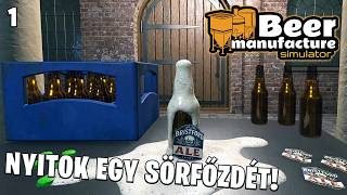 Beer Manufacture Simulator LIVE #1 - 🍺 Saját sörfőzdét nyitok! 🍺
