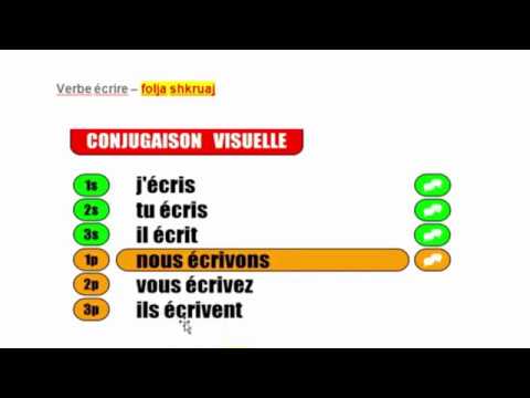 MESIMI 31/32  -Folja LEXOJ DHE SHKRUAJ ne Frengjisht   - Verbe LIRE et ECRIRE