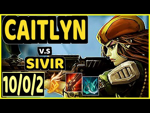 APOLLO (CAITLYN) vs SIVIR - 10/0/2 KDA BOTTOM ADC CHALLENGER GAMEPLAY - NA