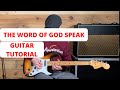 How to play The Word of God speak Guitar Tutorial Kutless